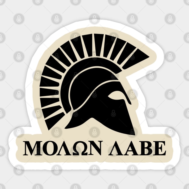 Mod.11 Molon Labe Greek Spartan Sticker by parashop